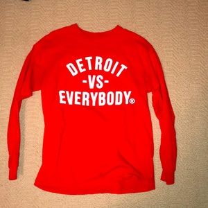 Mens Long Sleeve “Detroit-vs-Everybody” Shirt